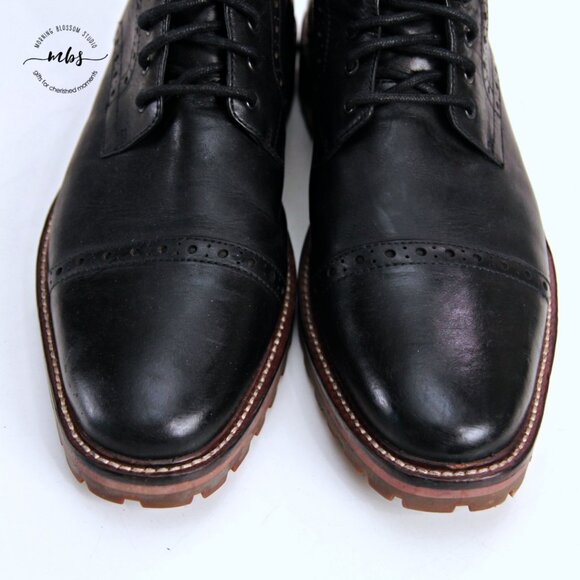 Warfield and Grand Potrero Leather Ankle Boots Black Men 11 - Picture 9 of 13